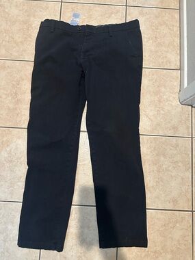 Dockers Black Straight-Leg Chinos